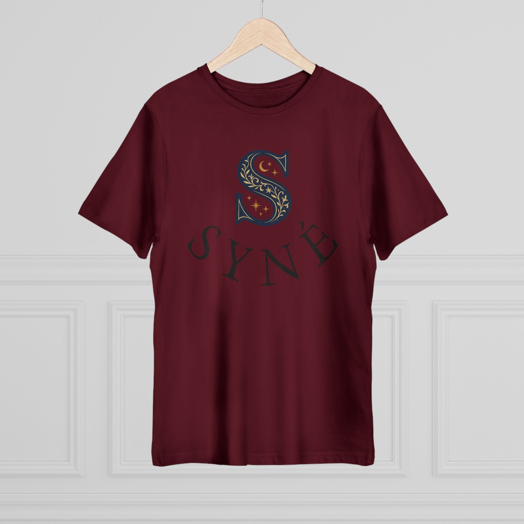 Syne Monogram T-Shirt — 'SYNE' Floral S Design, Balance Motion Purity Back Print