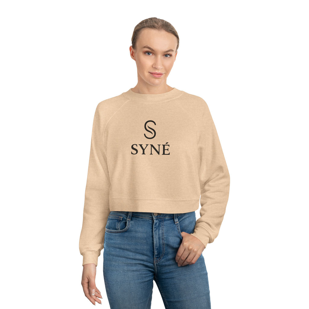 Cropped Pullover — SYNÉ 'Balance. Motion. Purity' Women's Fleece