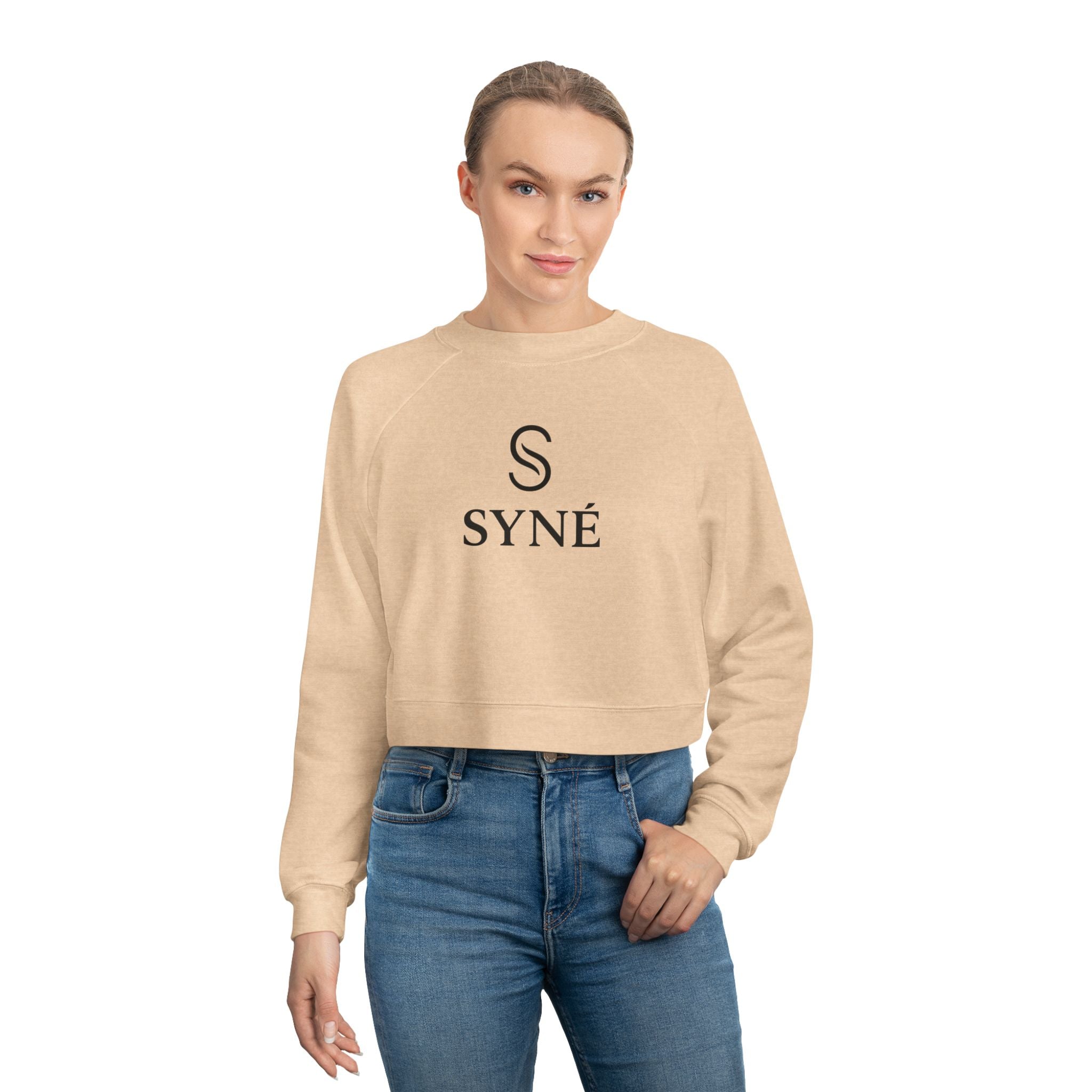 Cropped Pullover — SYNÉ 'Balance. Motion. Purity' Women's Fleece