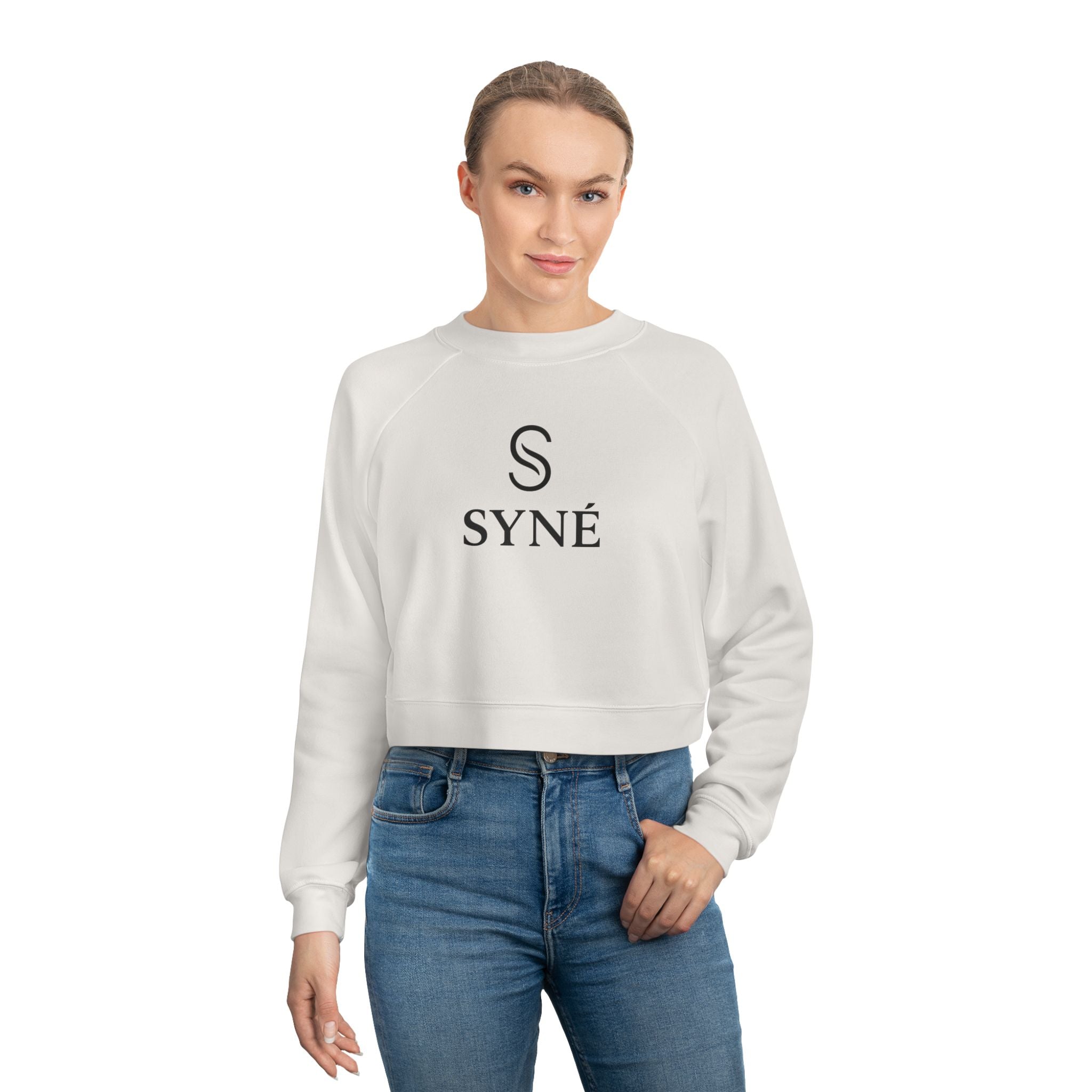 Cropped Pullover — SYNÉ 'Balance. Motion. Purity' Women's Fleece