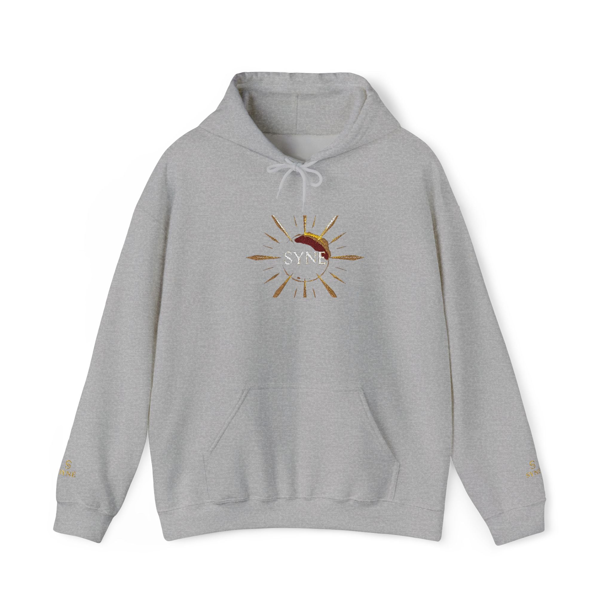Sunflower Moon Graphic Hoodie — Boho Floral Celestial Sweatshirt
