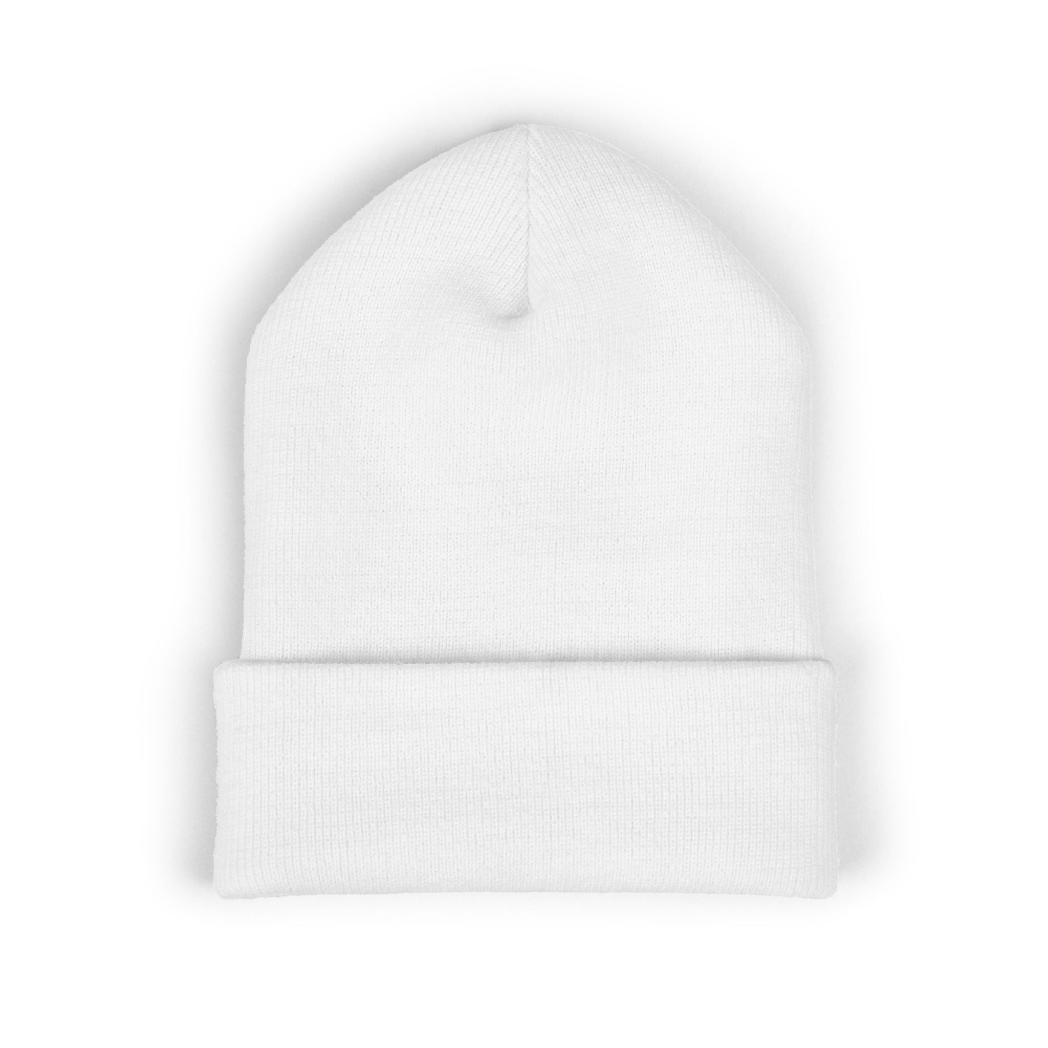 Embroidered 'SYNE' Classic Cuffed Beanie — Minimal Logo Knit Hat