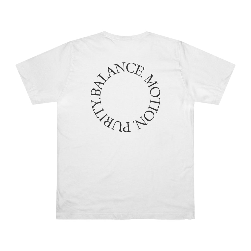 Syne Monogram T-Shirt — 'SYNE' Floral S Design, Balance Motion Purity Back Print