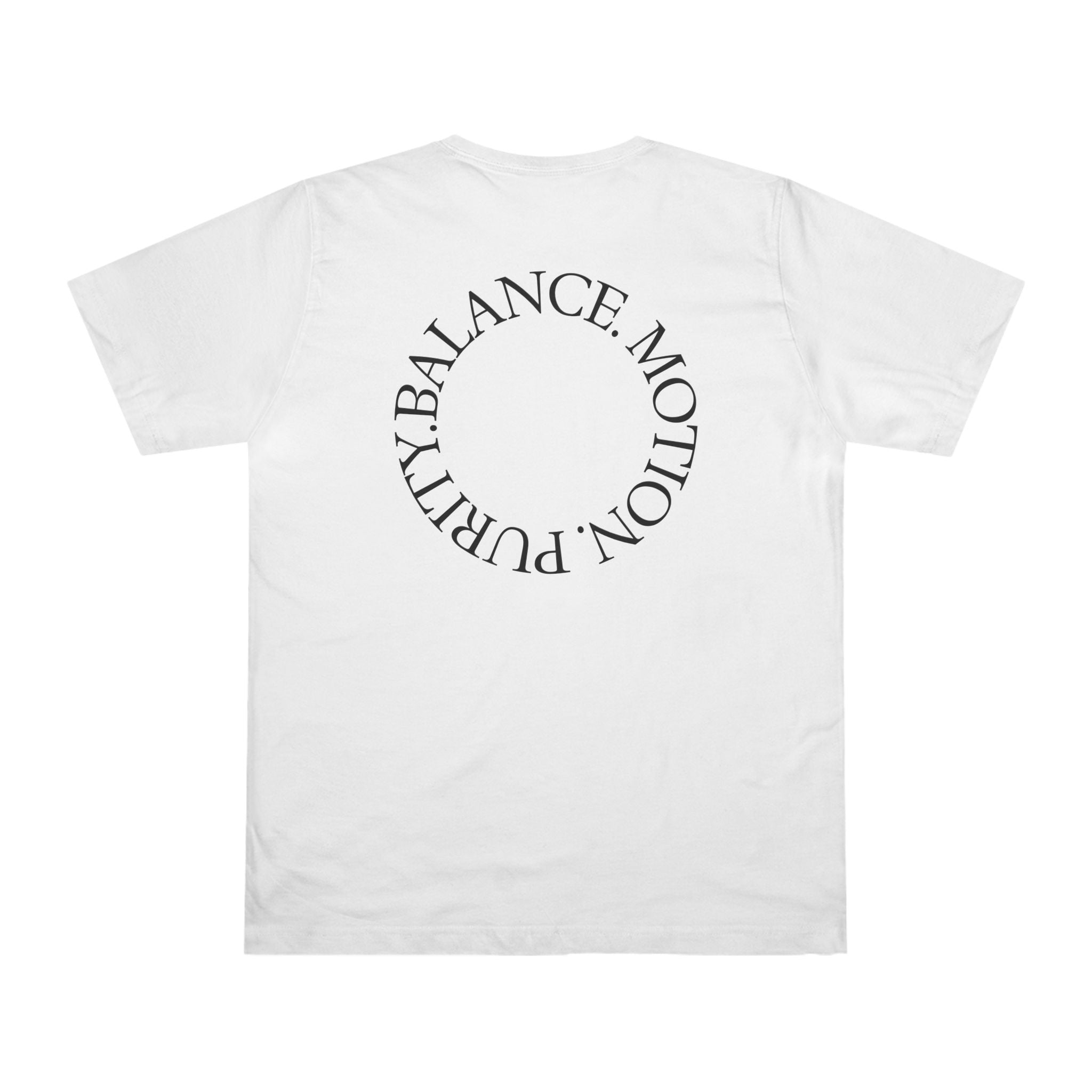 Syne Monogram T-Shirt — 'SYNE' Floral S Design, Balance Motion Purity Back Print