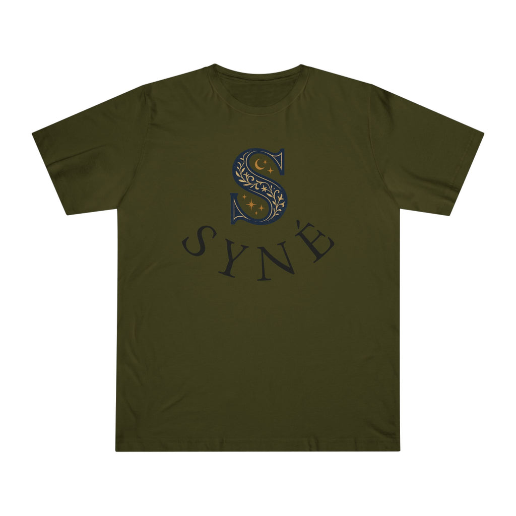 Syne Monogram T-Shirt — 'SYNE' Floral S Design, Balance Motion Purity Back Print