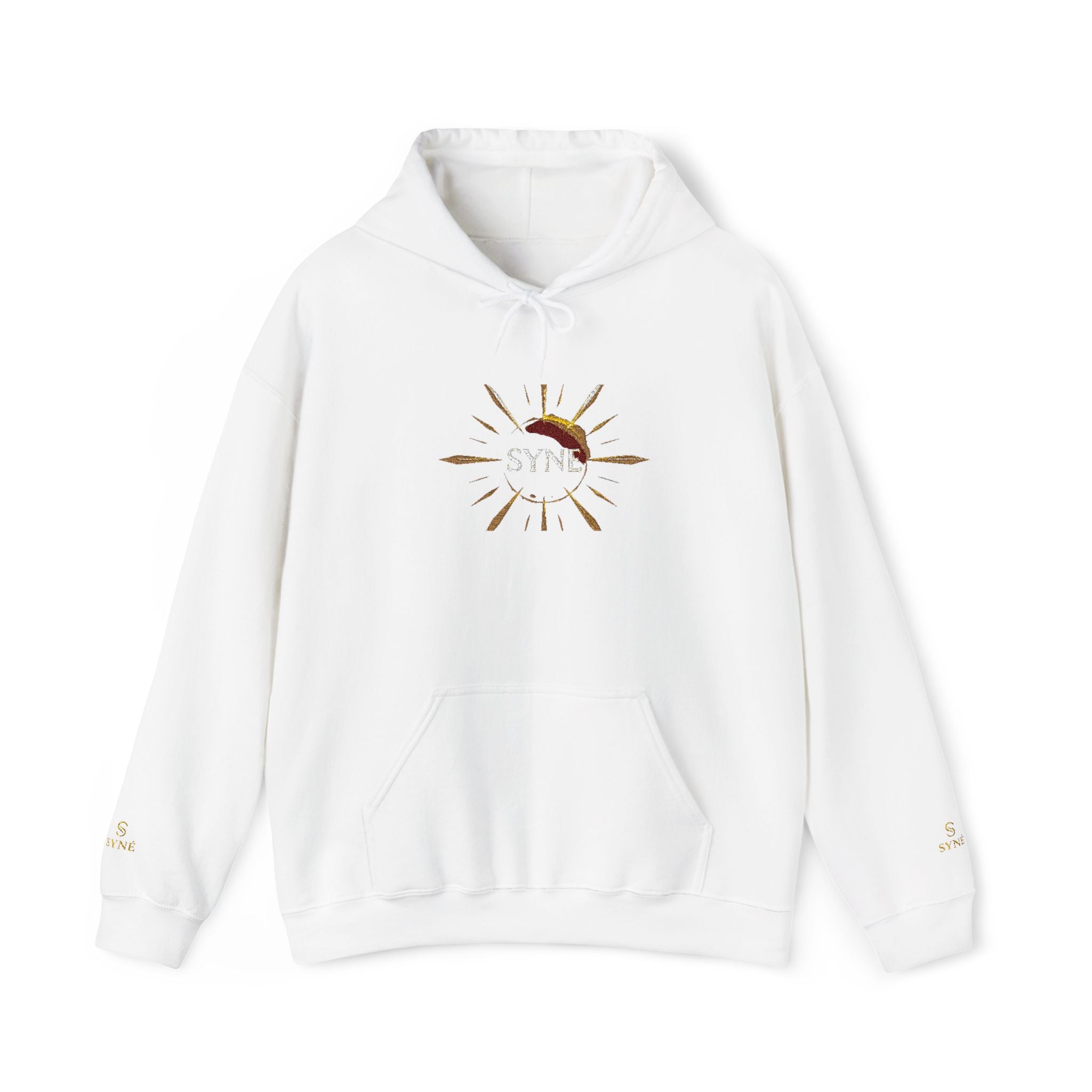 Sunflower Moon Graphic Hoodie — Boho Floral Celestial Sweatshirt