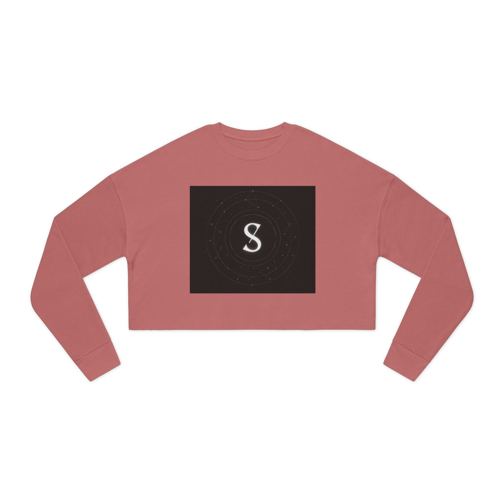 Cropped Sweatshirt — Minimal Monogram 'S' Graphic