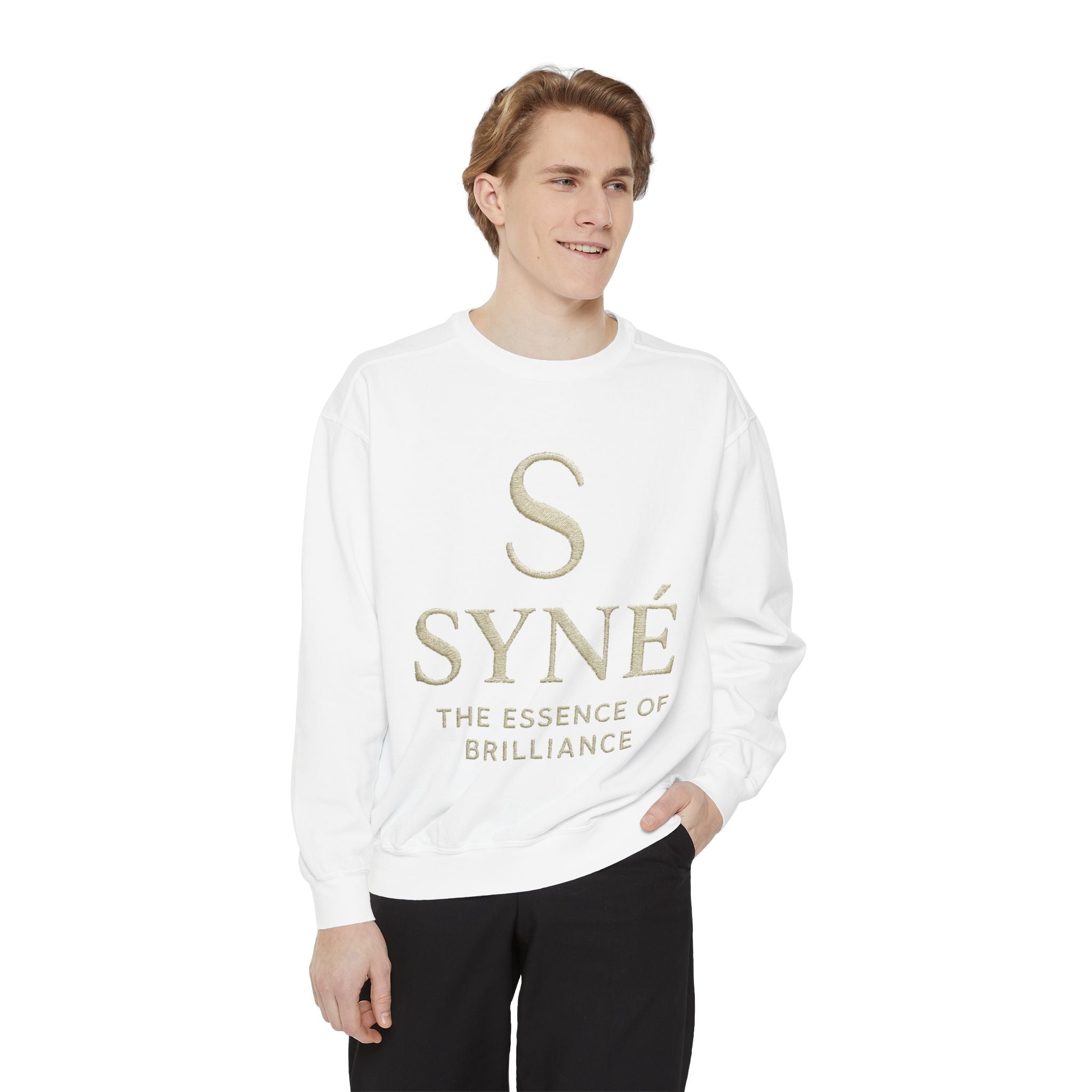 Syné Brilliance Sweatshirt — 'S SYNÉ The Essence of Brilliance' Graphic Sweatshirt