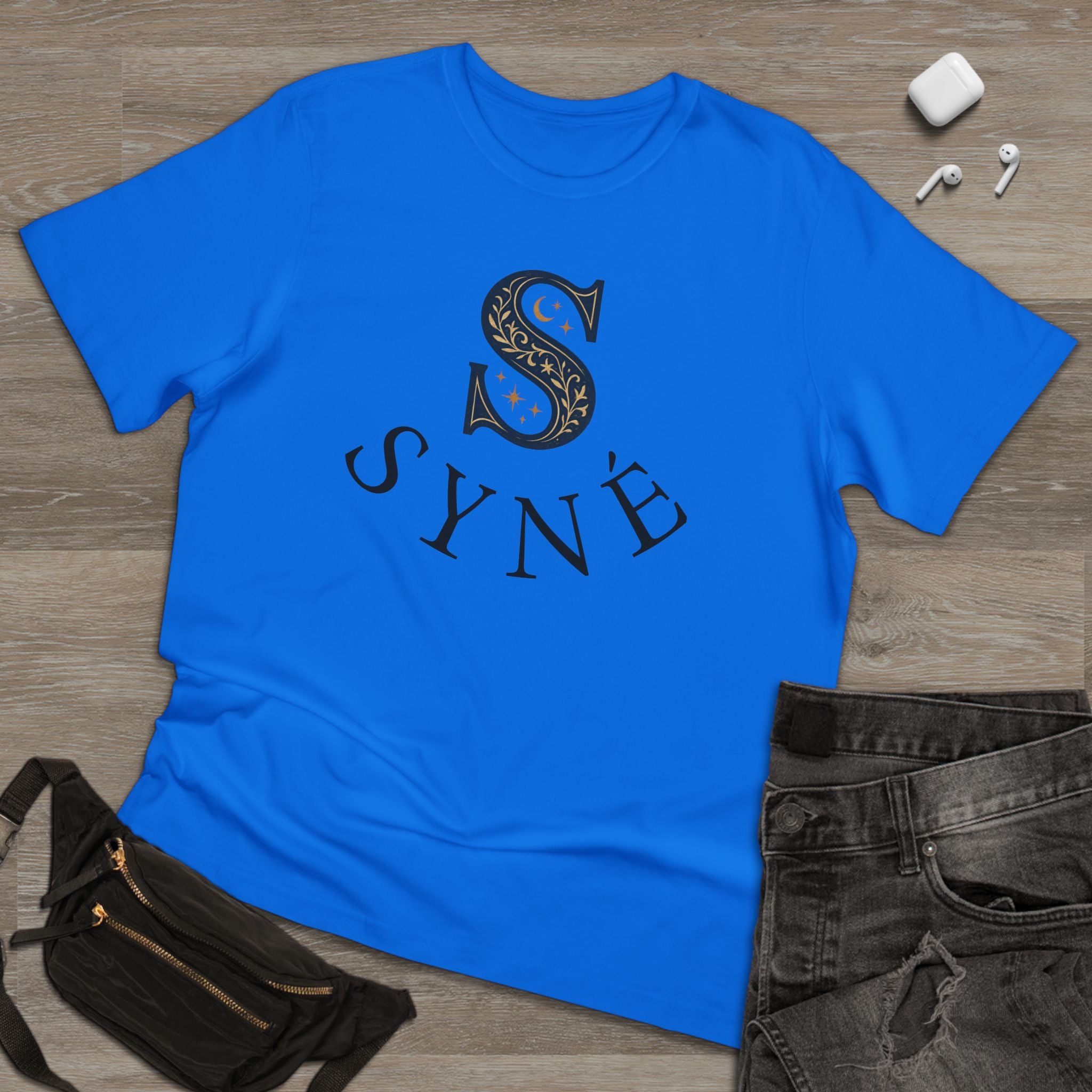 Syne Monogram T-Shirt — 'SYNE' Floral S Design, Balance Motion Purity Back Print