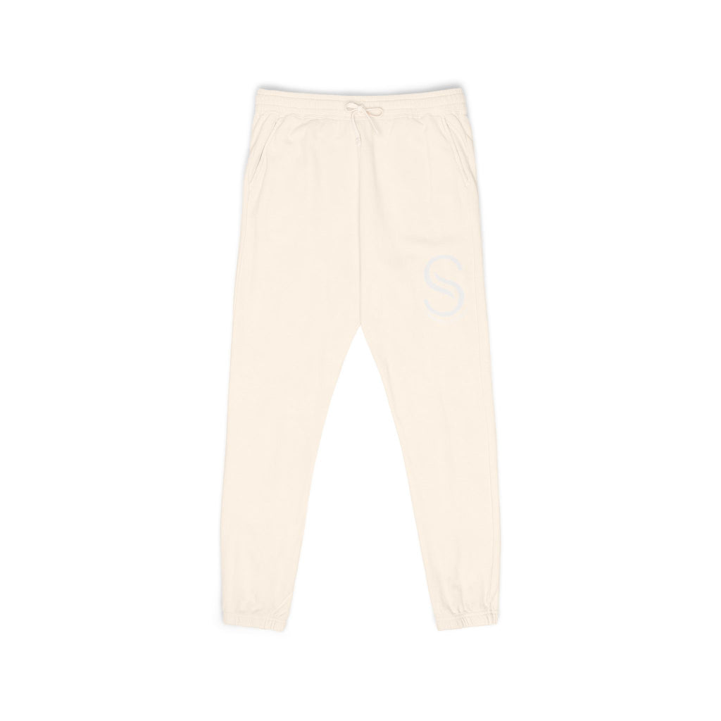 Embroidered 'S' Charcoal Fleece Sweatpants