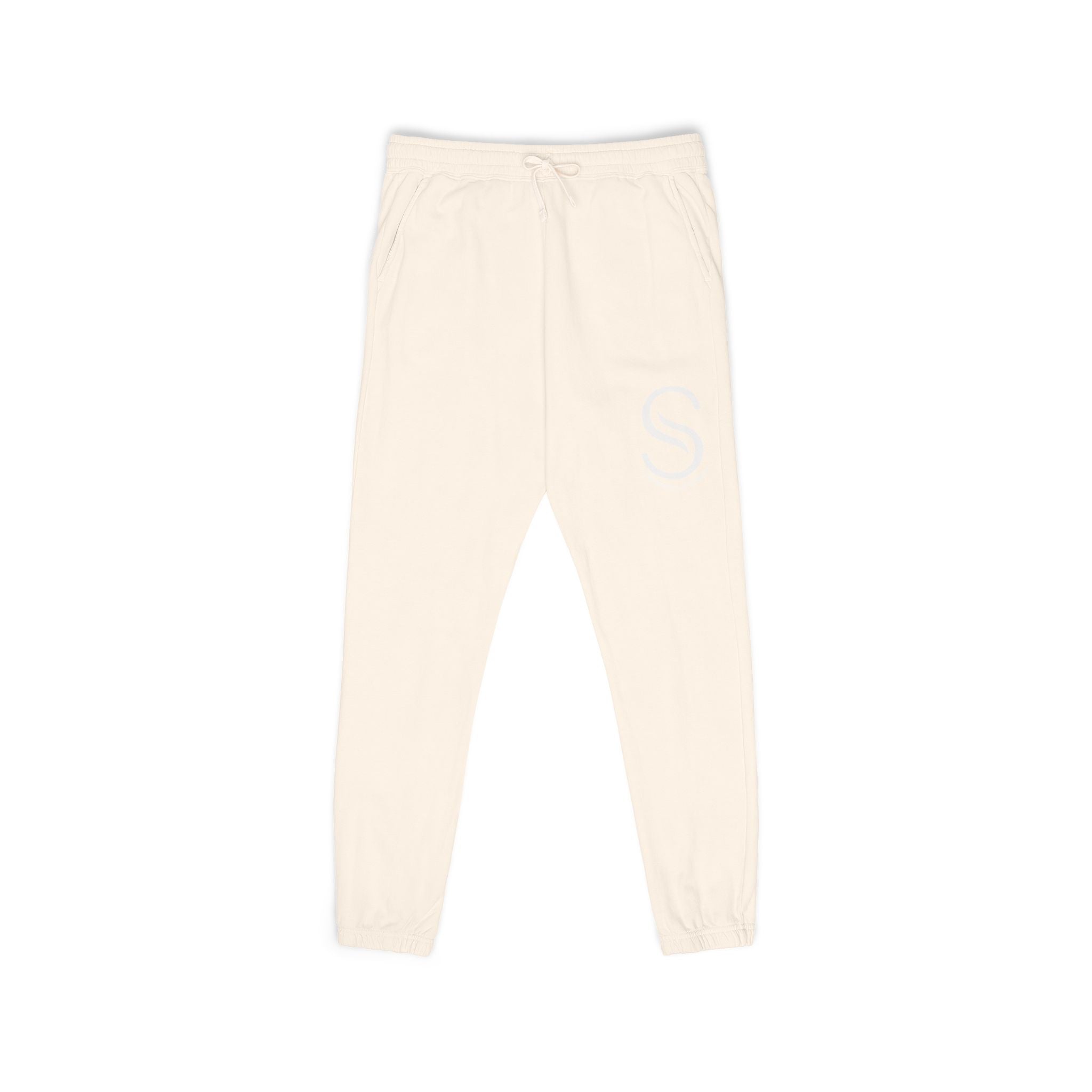 Embroidered 'S' Charcoal Fleece Sweatpants