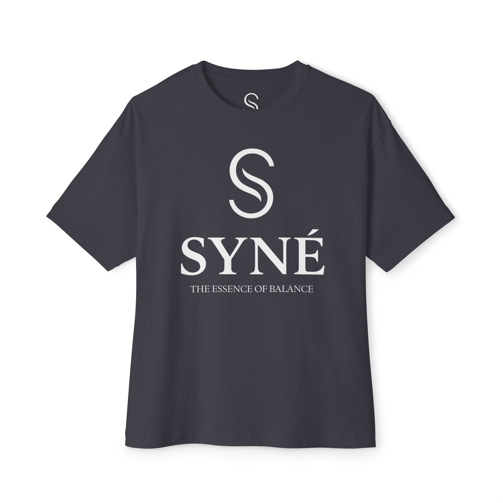 SYNE Minimal Logo Tee | Pink boxy t-shirt