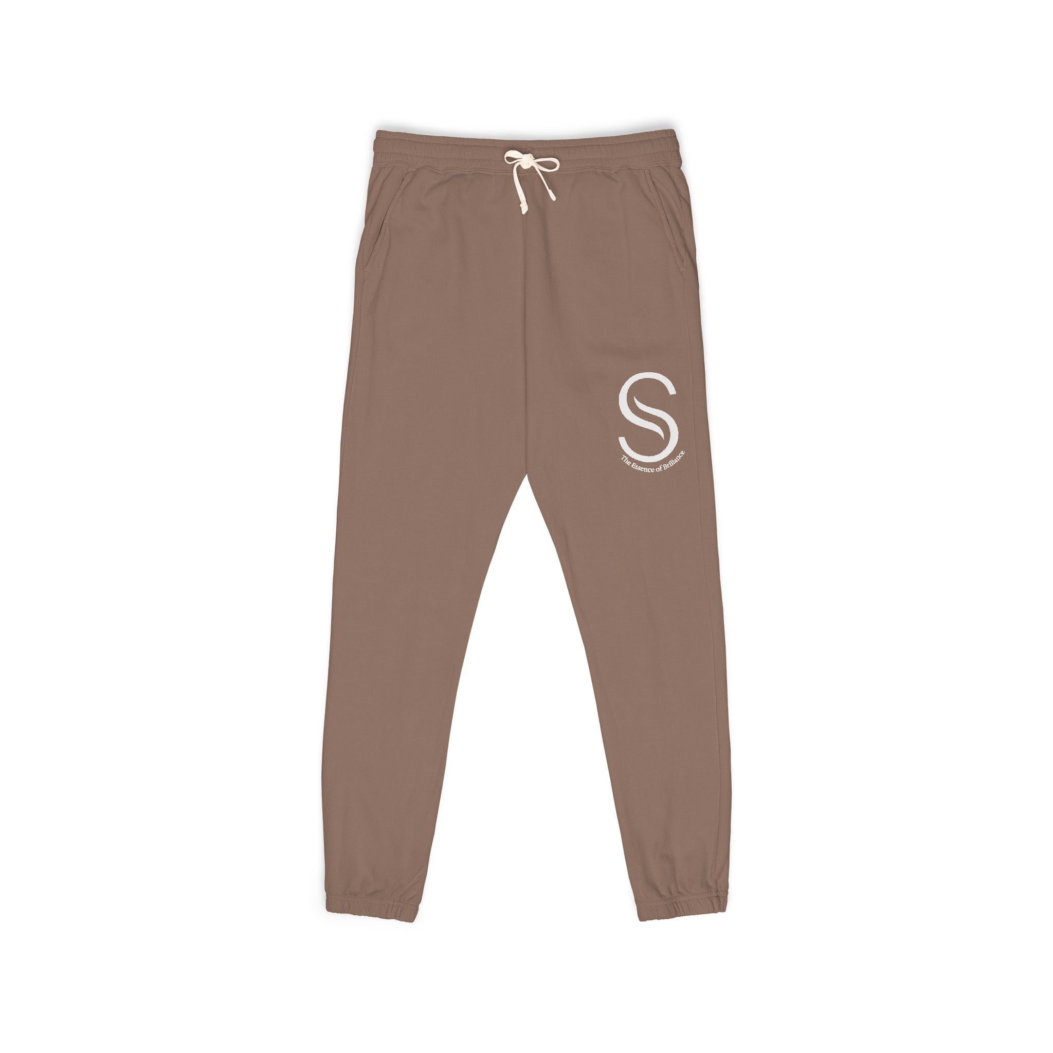 Embroidered 'S' Charcoal Fleece Sweatpants