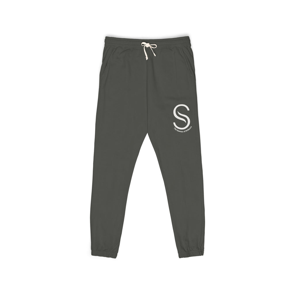 Embroidered 'S' Charcoal Fleece Sweatpants