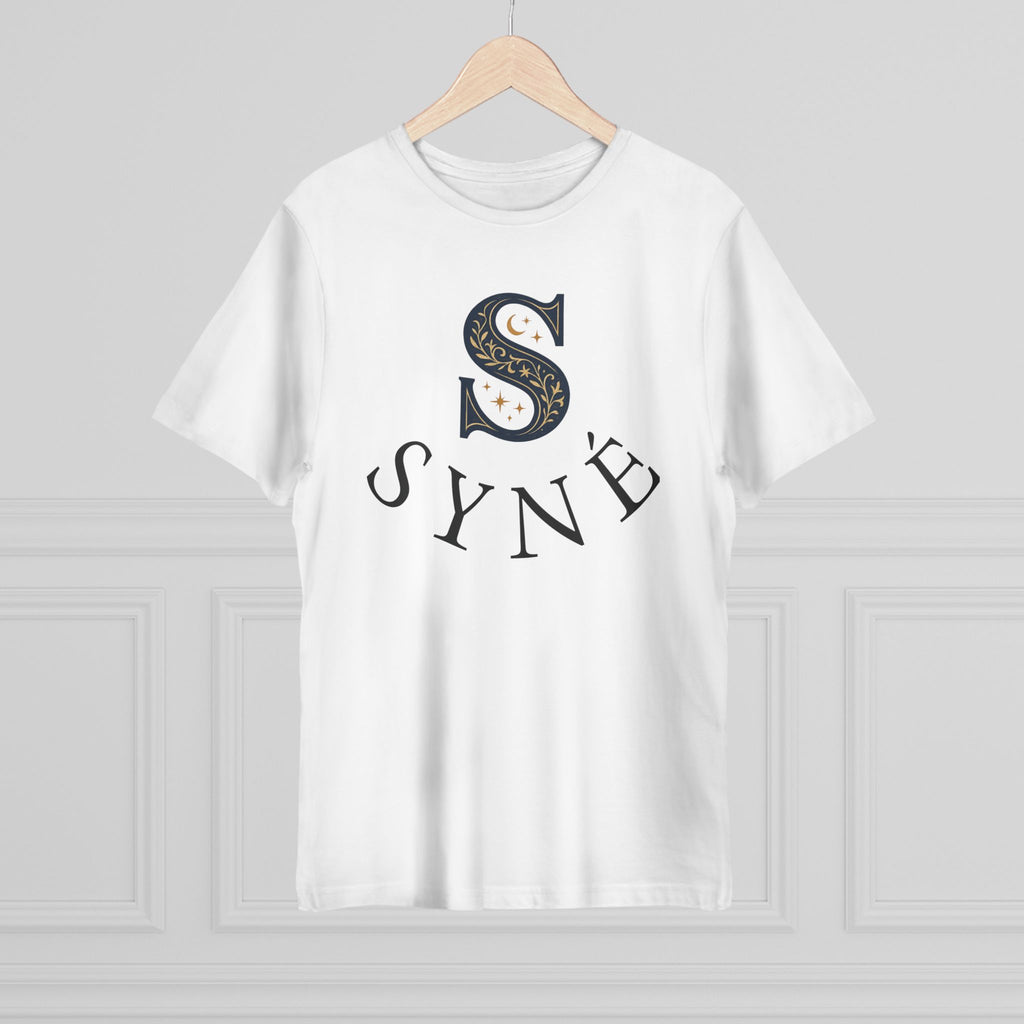 Syne Monogram T-Shirt — 'SYNE' Floral S Design, Balance Motion Purity Back Print