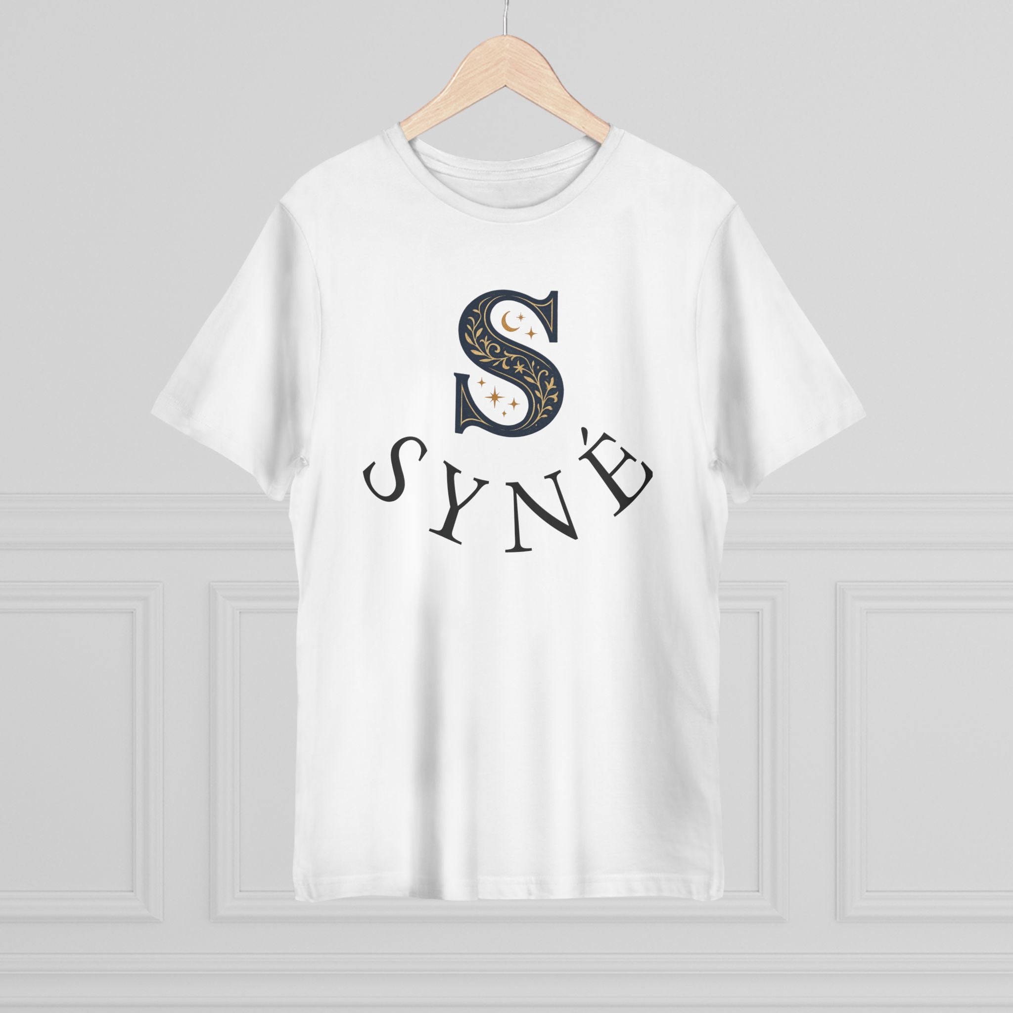 Syne Monogram T-Shirt — 'SYNE' Floral S Design, Balance Motion Purity Back Print