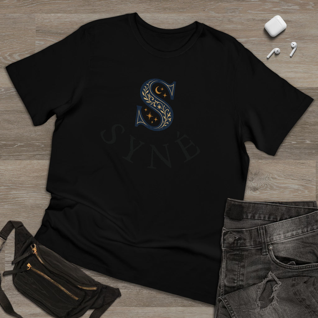 Syne Monogram T-Shirt — 'SYNE' Floral S Design, Balance Motion Purity Back Print