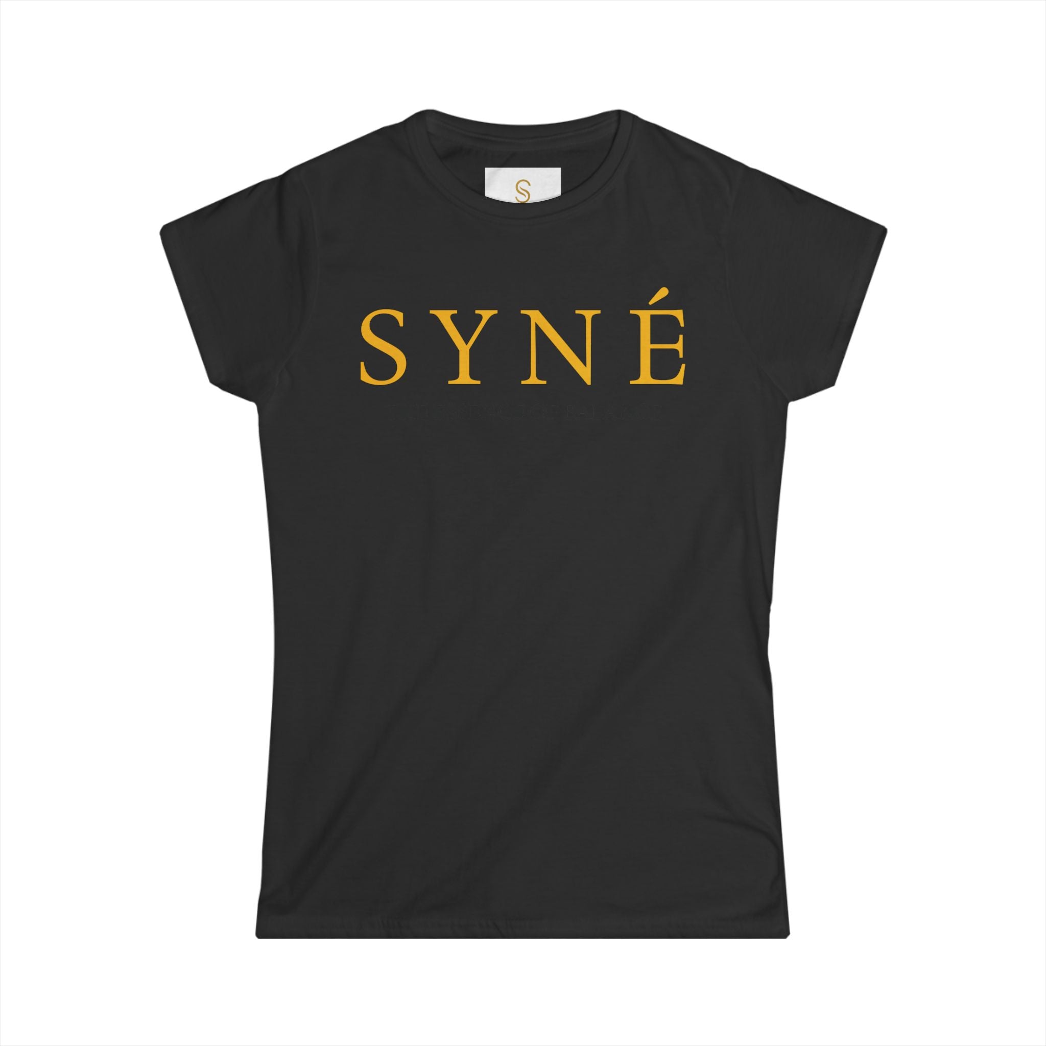 SYNÉ wordmark Tee | minimalist wellness logo t-shirt