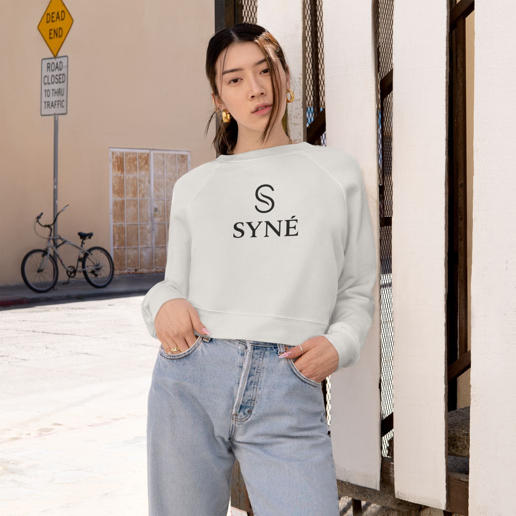 Cropped Pullover — SYNÉ 'Balance. Motion. Purity' Women's Fleece