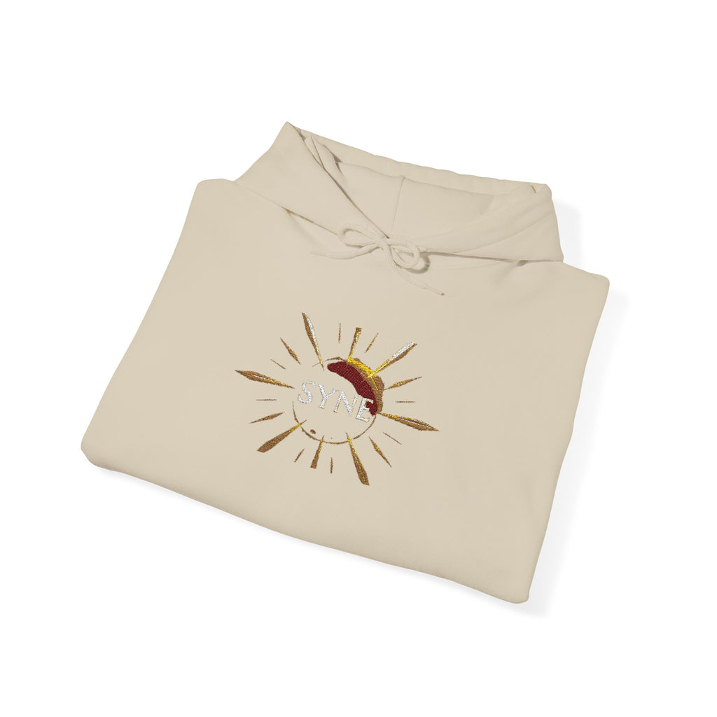 Sunflower Moon Graphic Hoodie — Boho Floral Celestial Sweatshirt