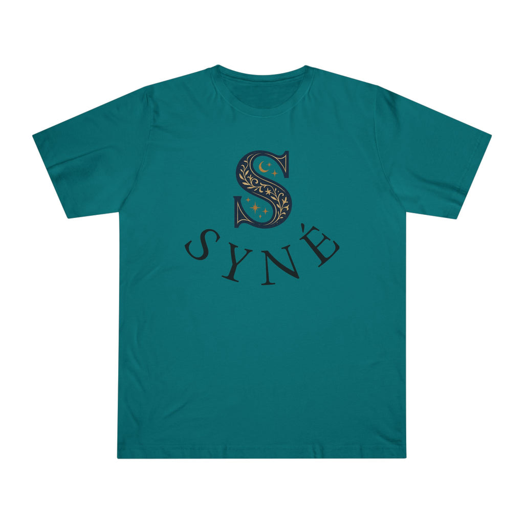 Syne Monogram T-Shirt — 'SYNE' Floral S Design, Balance Motion Purity Back Print