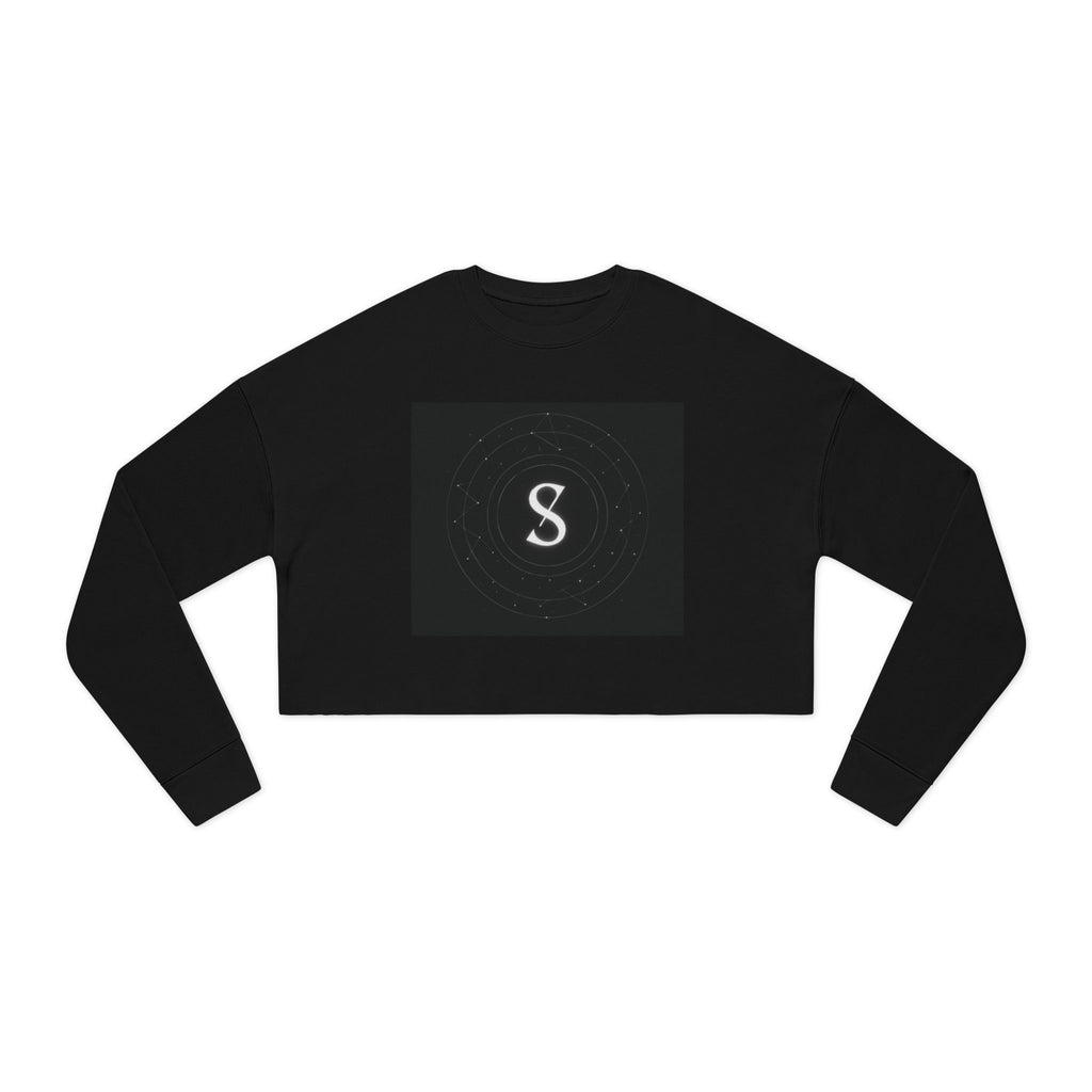 Cropped Sweatshirt — Minimal Monogram 'S' Graphic